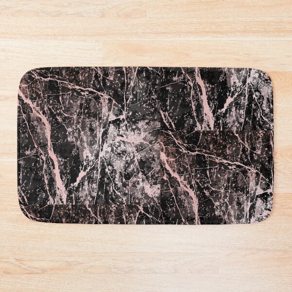 Item preview, Navy marble with rose gold veins pattern designed and sold by MagicStrawberry.