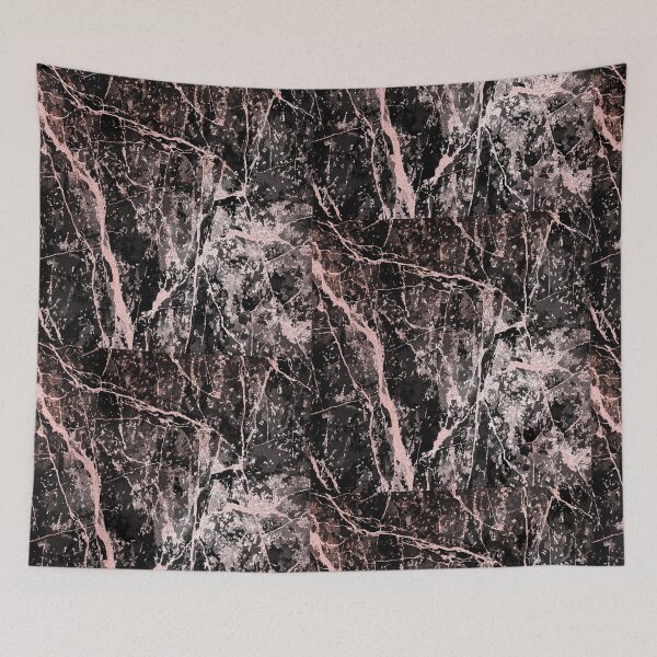 Item preview, Navy marble with rose gold veins pattern designed and sold by MagicStrawberry.