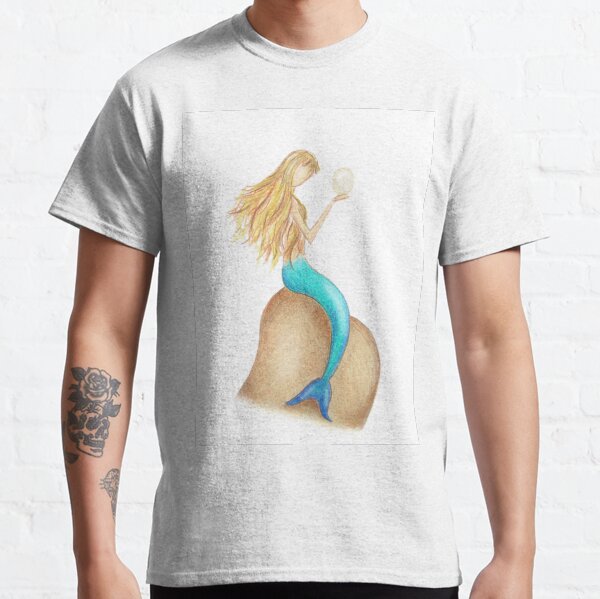 Magical Mermaid Gazing Classic T-Shirt