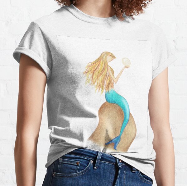 Magical Mermaid Gazing Classic T-Shirt