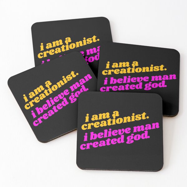 Item preview, I Am a Creationist. I Believe Man Created God ))(( Atheist Design  designed and sold by acquiesce13.