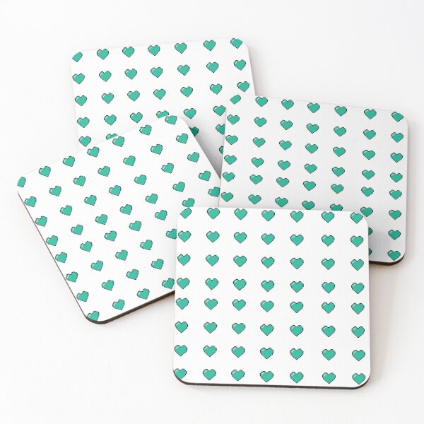 Item preview, Extra Small green Pixel Heart Sticker Pack designed and sold by royal-tees.