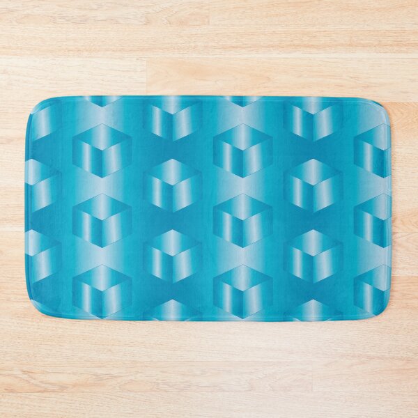 Item preview, Blue cubes designed and sold by Yamy Morrell Art and Design.