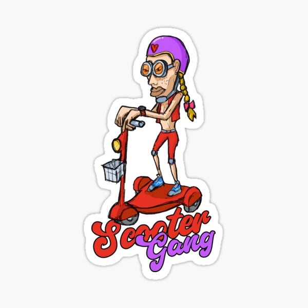 Motor Scooter Stickers for Sale