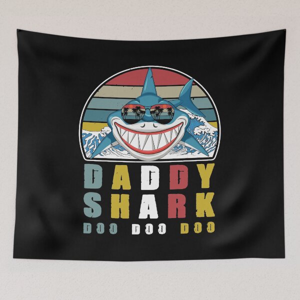 Item preview, Daddy Shark Papa Shark Father Fathers Day Gift Men designed and sold by Lenny Stahl.