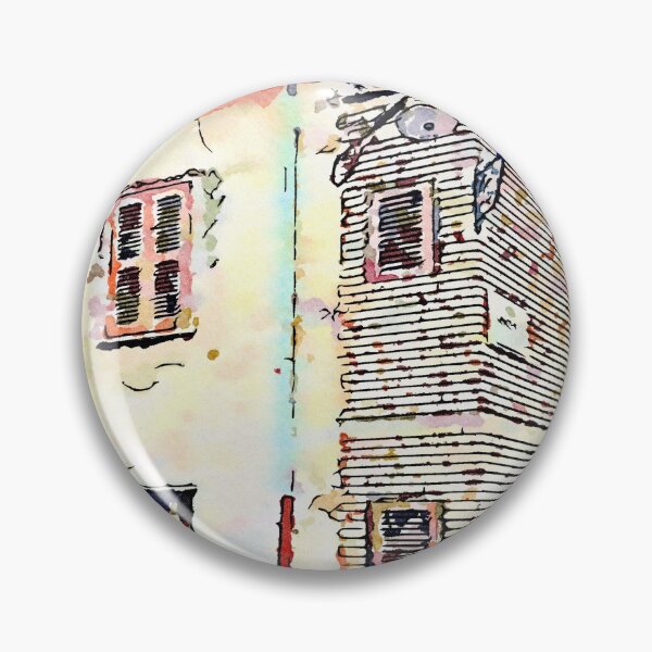 Item preview, Camerata Nuova: glimpse of the buildings with two street lamps designed and sold by Giuseppe Cocco.