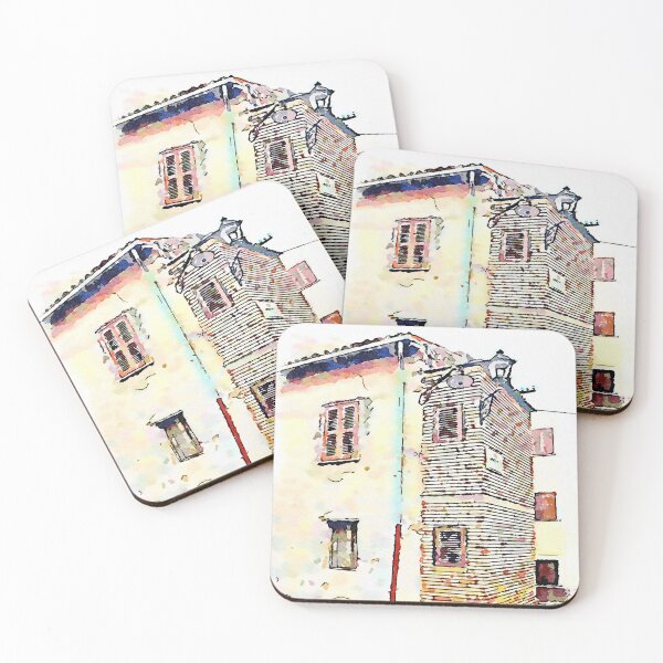 Item preview, Camerata Nuova: glimpse of the buildings with two street lamps designed and sold by Giuseppe Cocco.