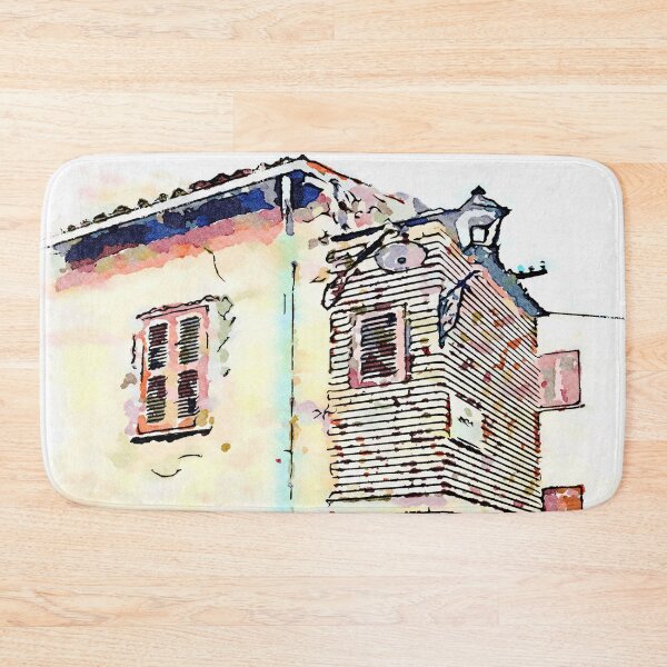 Item preview, Camerata Nuova: glimpse of the buildings with two street lamps designed and sold by Giuseppe Cocco.