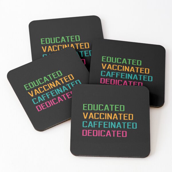 Item preview, Educated Vaccinated Caffeinated Dedicated | Funny Gift Nurse | designed and sold by bigfamilytee.