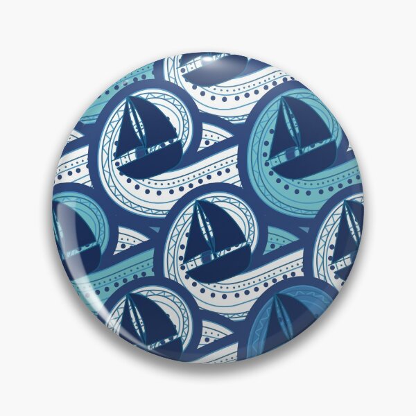 Item preview, Waves and boat designed and sold by CATSandHATS.