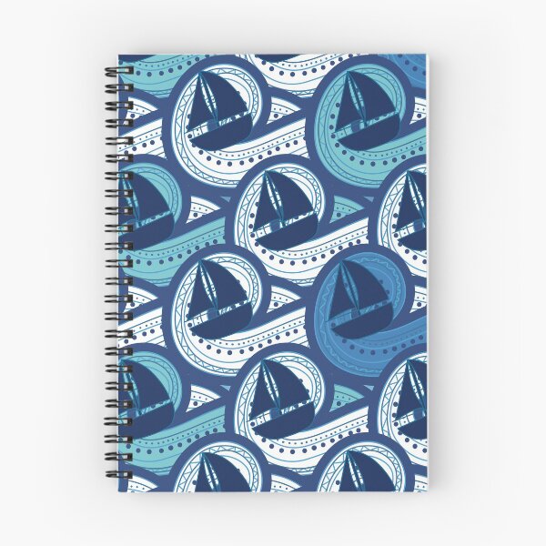 Item preview, Waves and boat designed and sold by CATSandHATS.