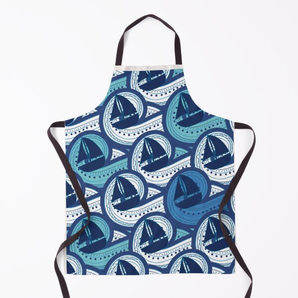 Item preview, Waves and boat designed and sold by CATSandHATS.