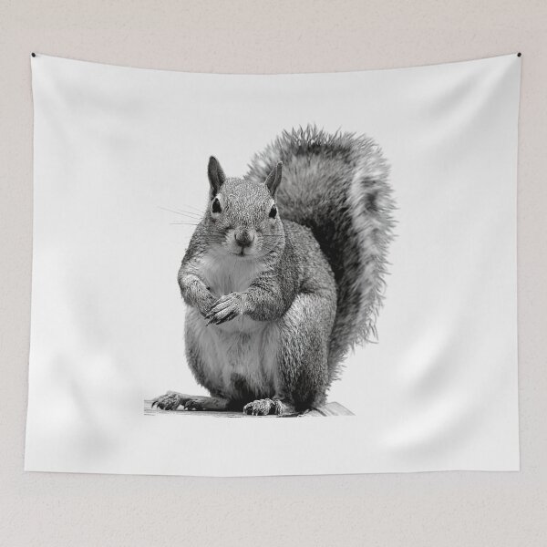 Item preview, Classic Squirrel - Black and White designed and sold by WildWoyages.