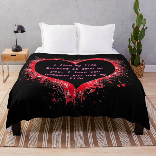 Item preview, I love my life because it gave me you. I love you because you are my life designed and sold by abbioui.