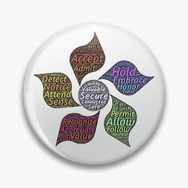 Item preview, Accept, Hold, Allow, Value, Sense Flower designed and sold by dobbysgifts.