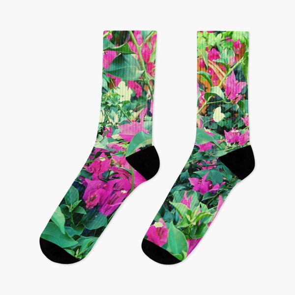 Item preview, Pink flowers and greenery and a splash of yellow  designed and sold by rocklegends99.