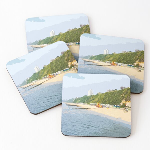 Item preview, Bournemouth Beach Dorset. Summer art gift designed and sold by BarbaraGlebska.