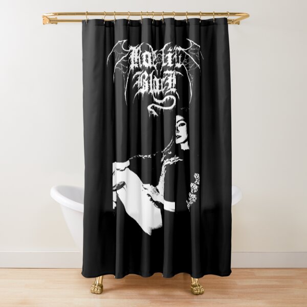 Rae Lil Black Shower Curtains Redbubble