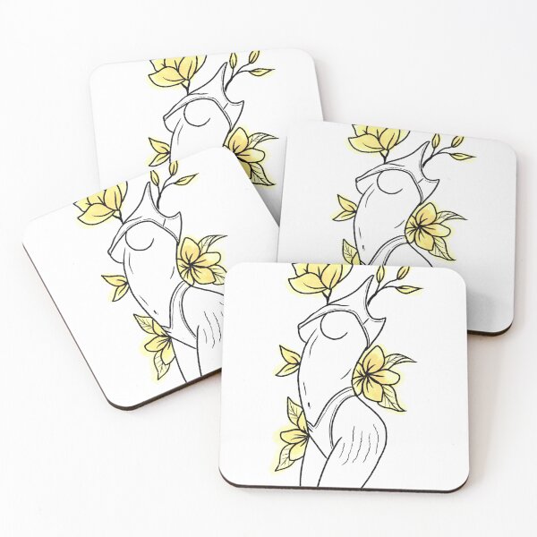 Item preview, Yellow Flowers stretch marks girl designed and sold by KiwiLimePie-.