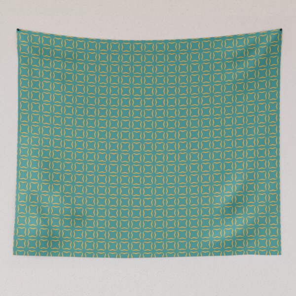 Item preview, Yellow square pattern on blue background designed and sold by JohnyDas.