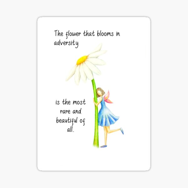 The Most Beautiful Fairy & Flower Sticker