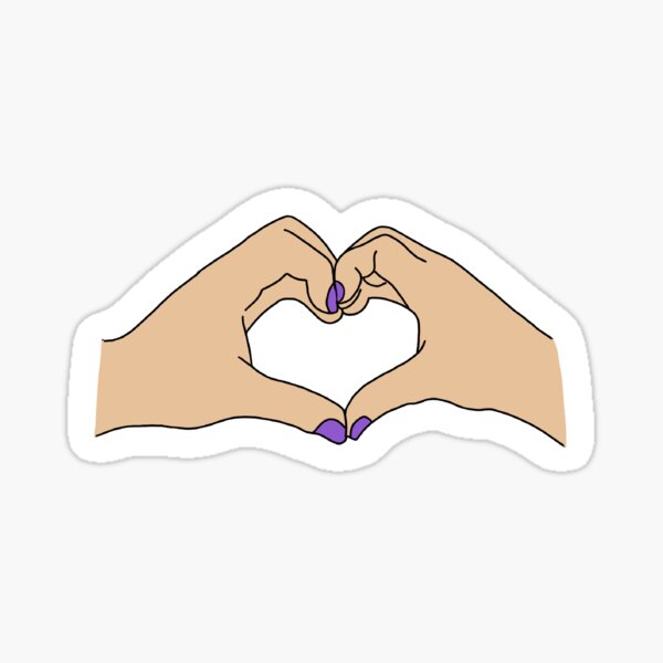 Taylor Swift Hand Heart Design | Sticker