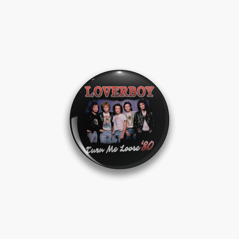 Loverboy 1.25" Vintage Pinback Pin Button 
