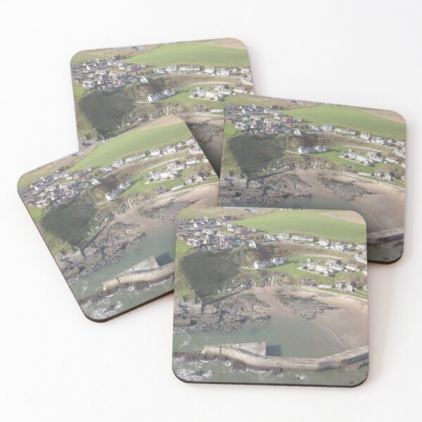 Item preview, Collieston Harbour from the air designed and sold by Nicky Cordiner.