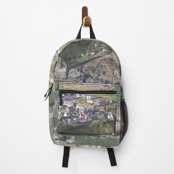 Item preview, Collieston Harbour from the air designed and sold by Nicky Cordiner.