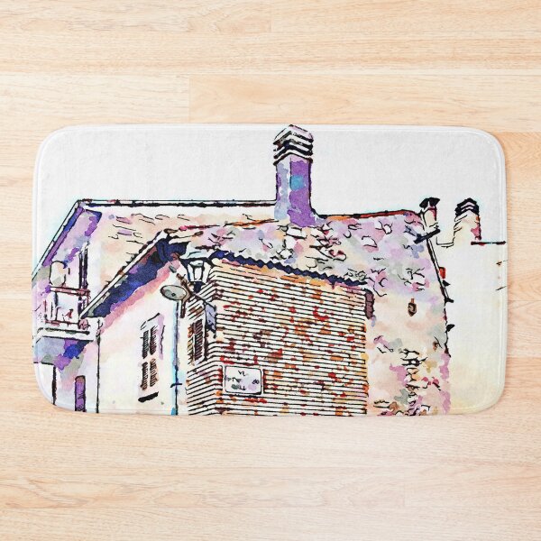 Item preview, Camerata Nuova: glimpse of the buildings with two street lamps and chimneys designed and sold by Giuseppe Cocco.