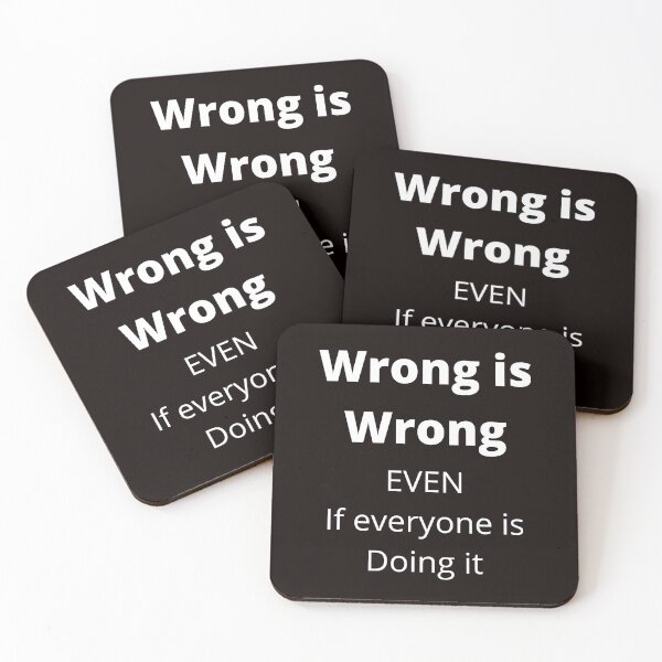 Item preview, wrong is wrong designed and sold by Abdelhakim-ben.