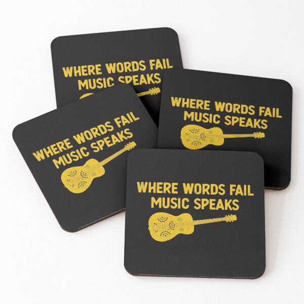Item preview, Where Words Fail Music Speaks Bluegrass Instrument Dobro graphic designed and sold by jakehughes2015.