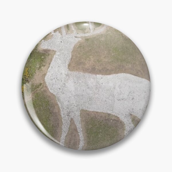 Item preview, White Stag on a hillside designed and sold by Nicky Cordiner.
