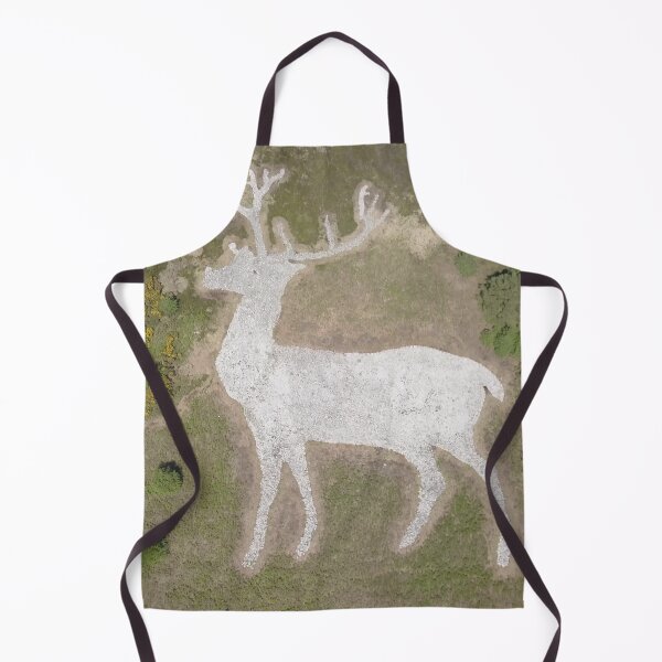 Item preview, White Stag on a hillside designed and sold by Nicky Cordiner.
