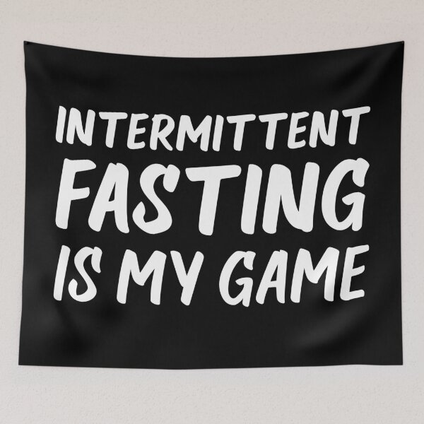 Item preview, Intermittent Fasting is My Game | Health | Life | Quotes | Black designed and sold by Wintre2.
