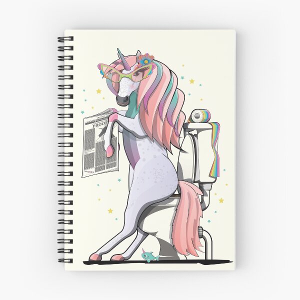 Item preview, Unicorn on the toilet designed and sold by Wyattdesign.