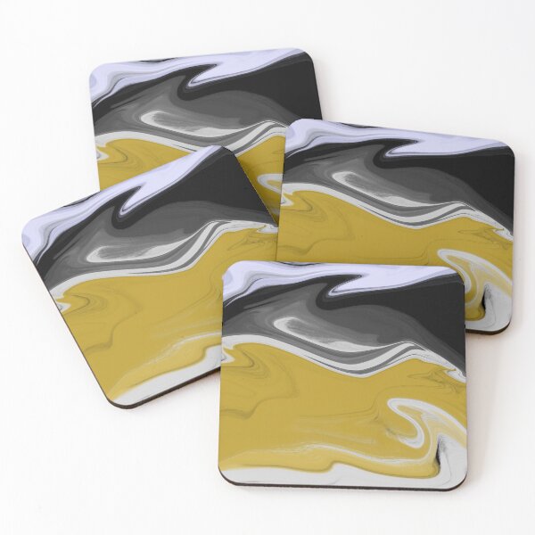 Item preview, Liquid Black Gold Swirls designed and sold by mystiquelicorne.
