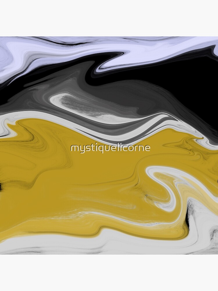 Liquid Black Gold Swirls by mystiquelicorne