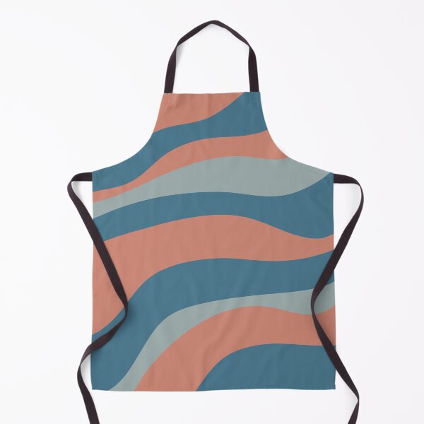 Aperçu de l'œuvre Rayures courbes rétro vagues abstraites créée et vendue par Inogitna Designs.
