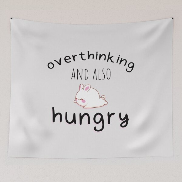Item preview, Overthinking and also hungry designed and sold by UrahGo.