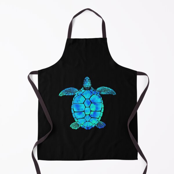 Aperçu de l'œuvre Turquoise Tie Dye Sea Turtle créée et vendue par HalpinDesign.
