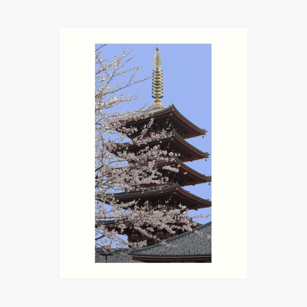 5 Storey Pagoda Art Print