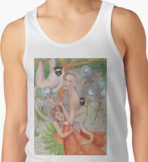 Mother Universe with Daughter Earth and the Lemurs Men's Tank Top