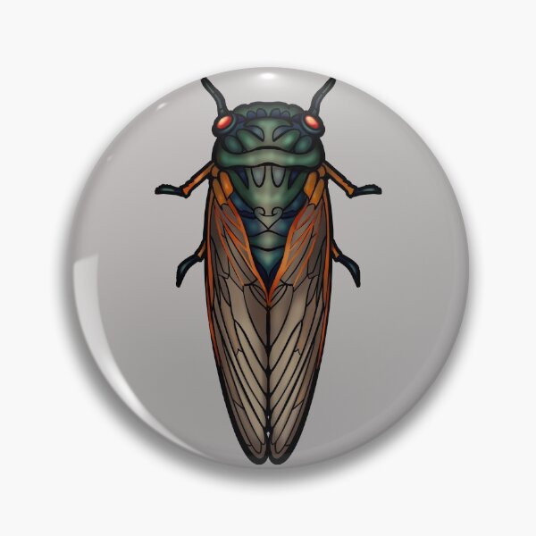 Item preview, Art Nouveau Cicada Black Outline designed and sold by RJKpoyp.