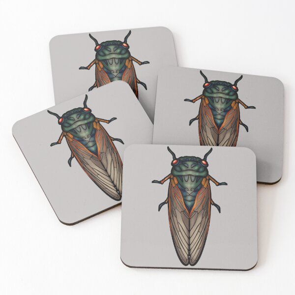 Item preview, Art Nouveau Cicada Black Outline designed and sold by RJKpoyp.