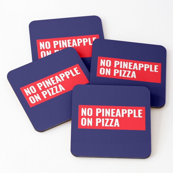 Item preview, No Pineapple On Pizza Banner Sticker Design designed and sold by PositiveStudio.