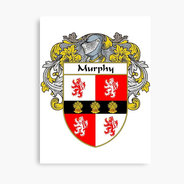 Murphy Coat of Arms/Family Crest Canvas Print