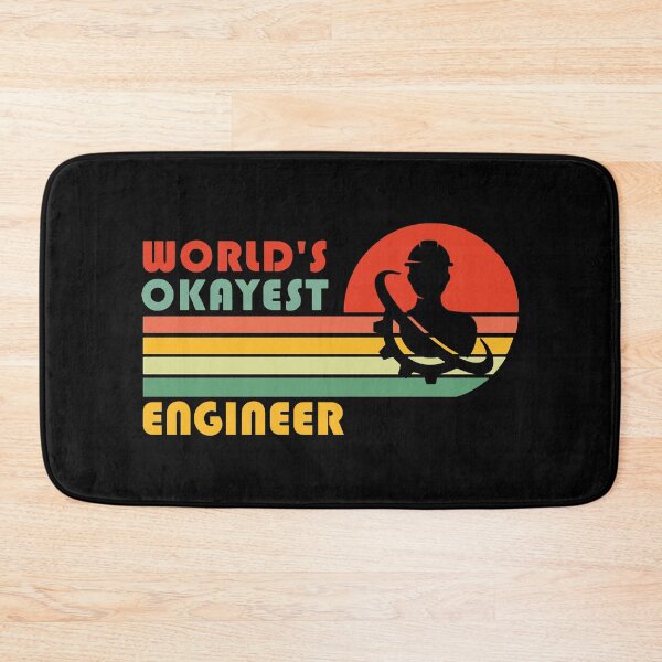 Item preview, World's Okayest Engineer Funny Engineering Retro Vintage Gift designed and sold by Theobsessed01.