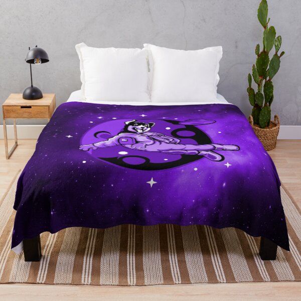 Item preview, spacedog galaxy purple cute puppy space designed and sold by toastygoat.