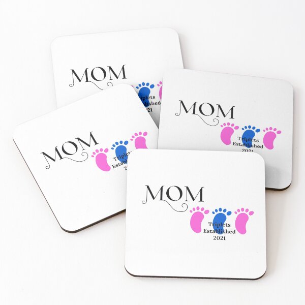 Item preview, Mom - Triplets Girl/Boy/Girl Established 2021 designed and sold by dobbysgifts.
